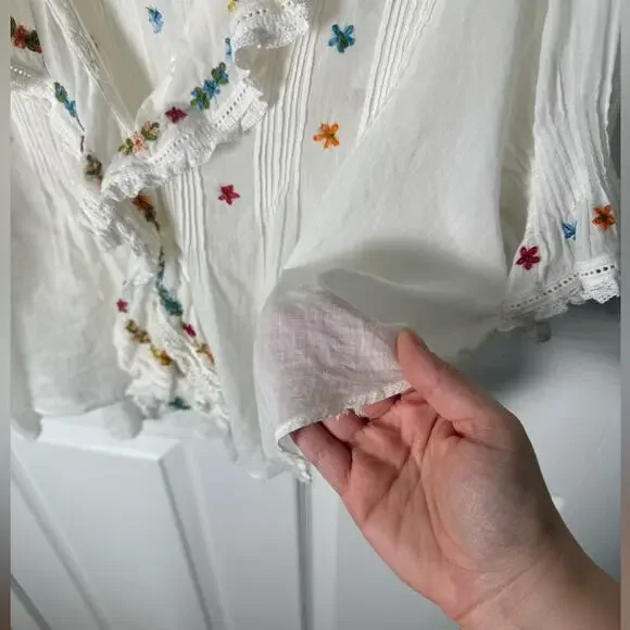 Doen Hettie Top in Sea Salt M - Picture 9 of 12